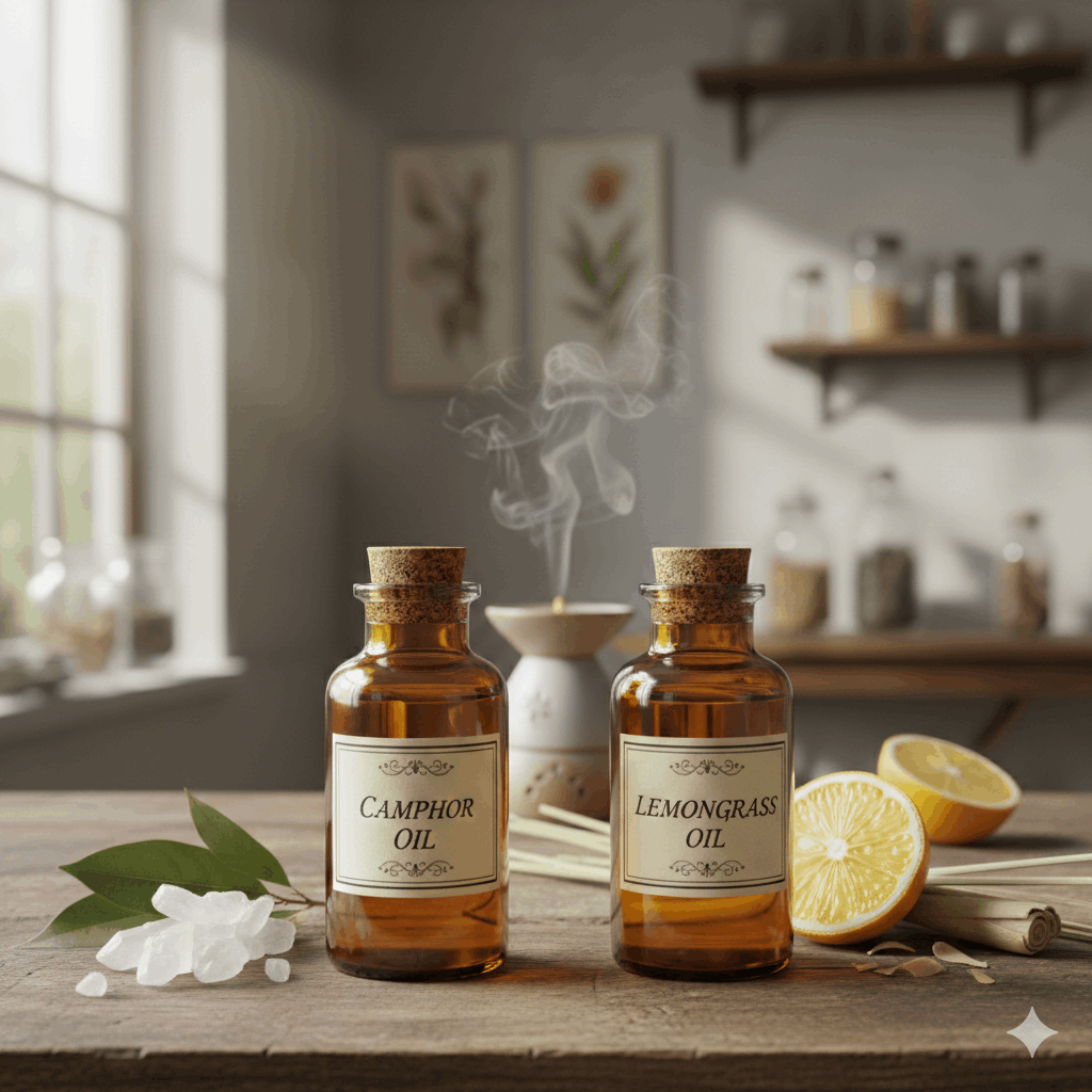 Camphor Oil and Lemongrass Oil